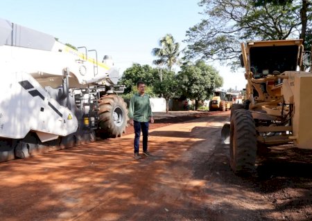 Prefeitura avança com recapeamento das ruas Leônidas Além e Manoel Rasselen