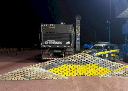 Motorista é preso com 726 quilos de cocaína em MS; 3ª maior apreensão da PRF